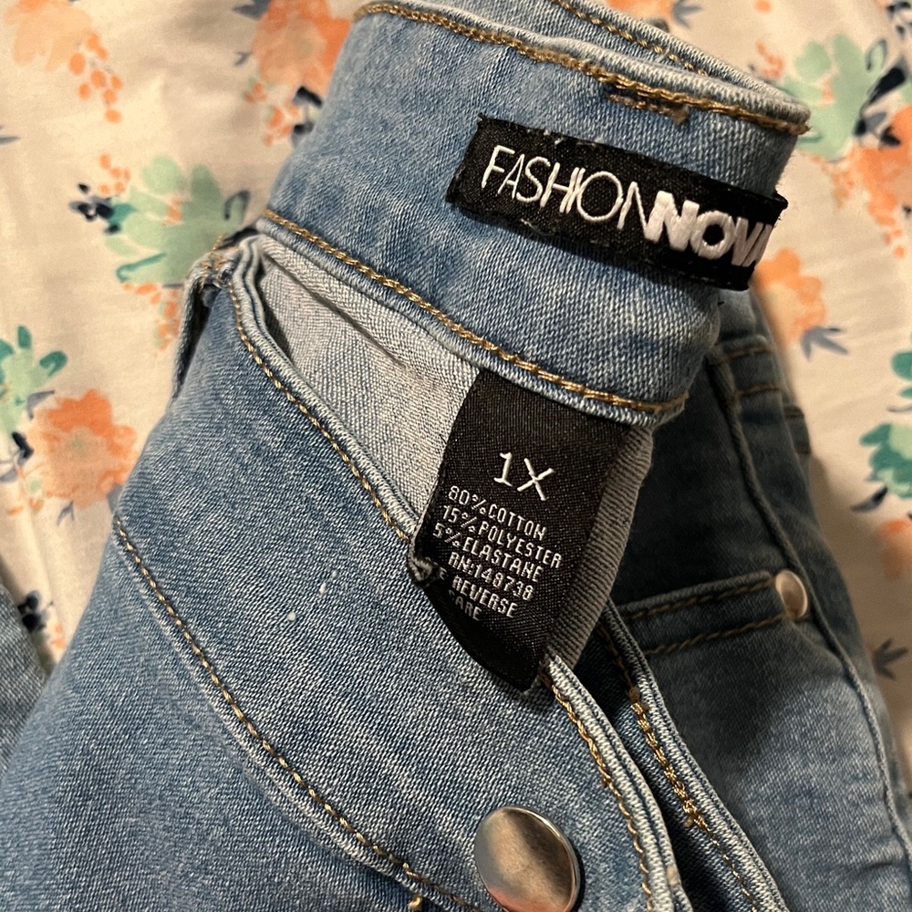 Fashion Nova Light Blue Denim Jeans